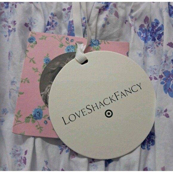 NWT LoveShackFancy x Target Gemma Dress Women's Medium White Maxi Floral Cottage - Picture 12 of 14